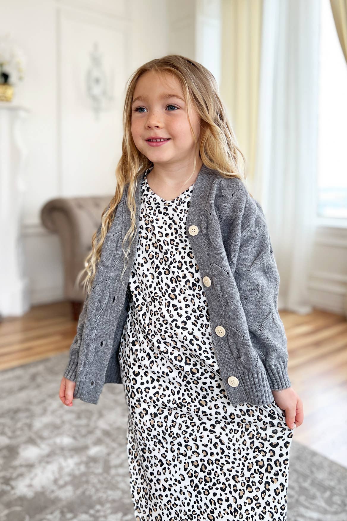 Kids Twist Knit Cardigan