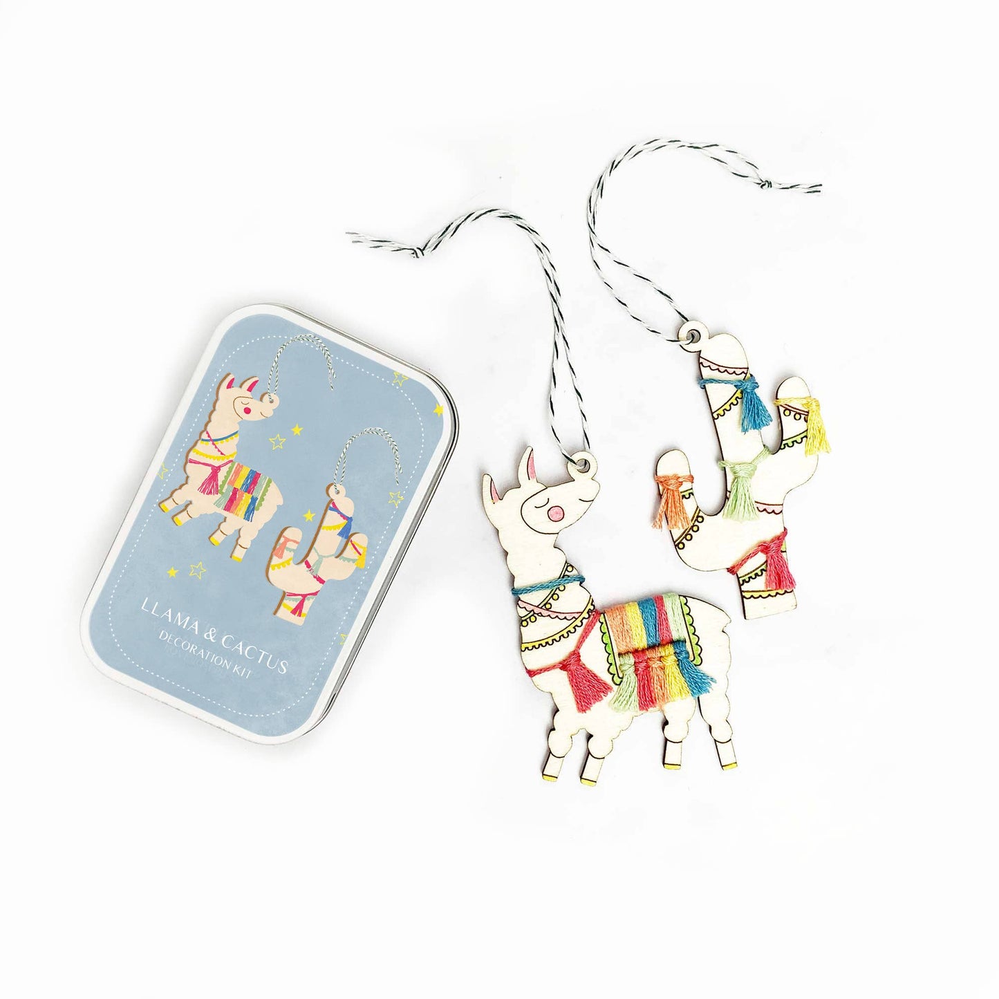 Llama & Cactus Alternative Christmas Decoration Gift Kit