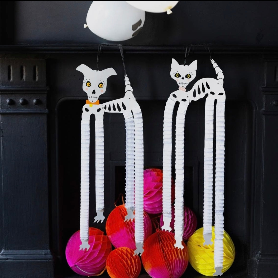 Halloween Skeleton Pet Decorations - Set of 2