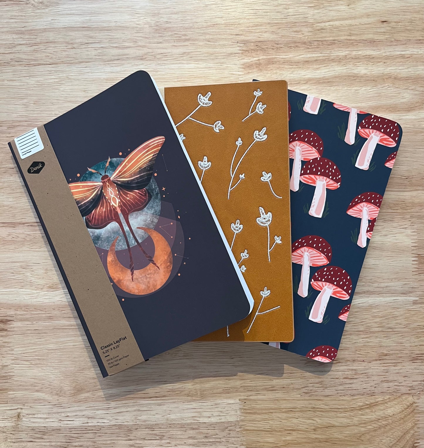 Embroidered Flowers Journal