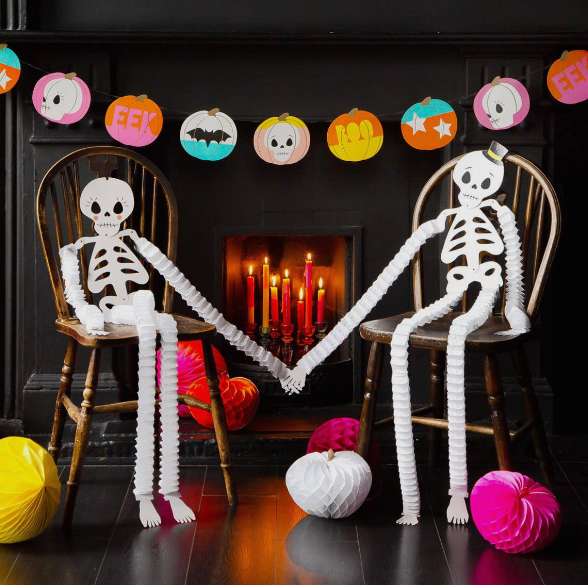 Halloween Skeleton Decorations - Set of 2