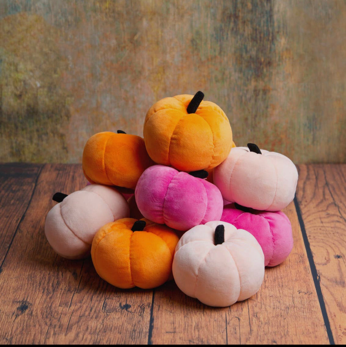 Autumn Velvet Pumpkin Decorations