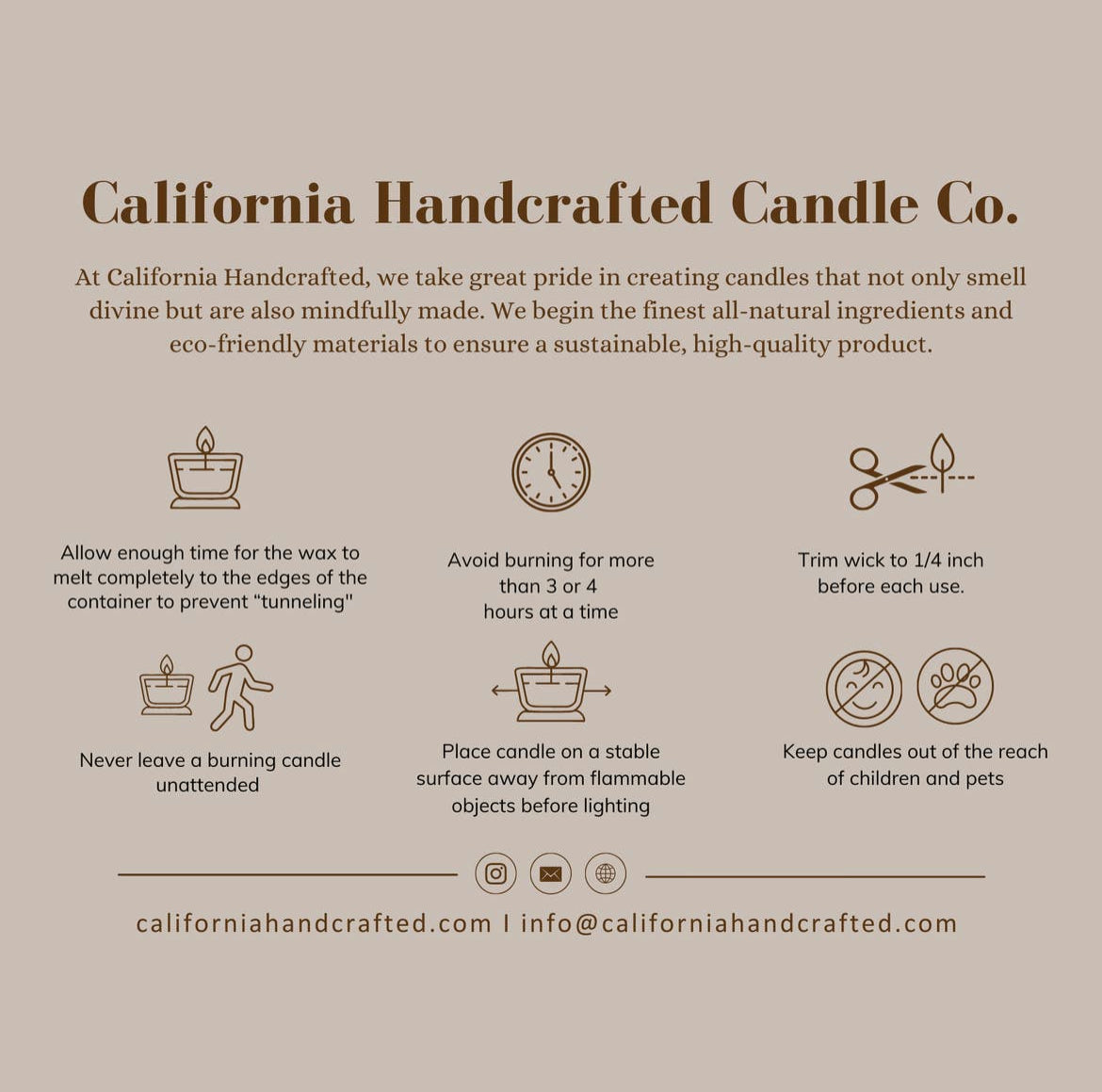 California-Inspired Soy Travel Candle