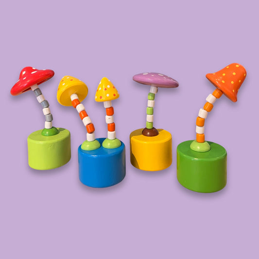 Magical Mushrooms Push Puppets