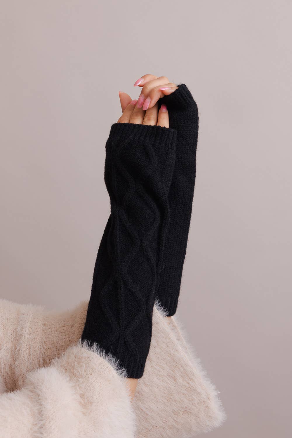 Soft Knitted Arm Warmers