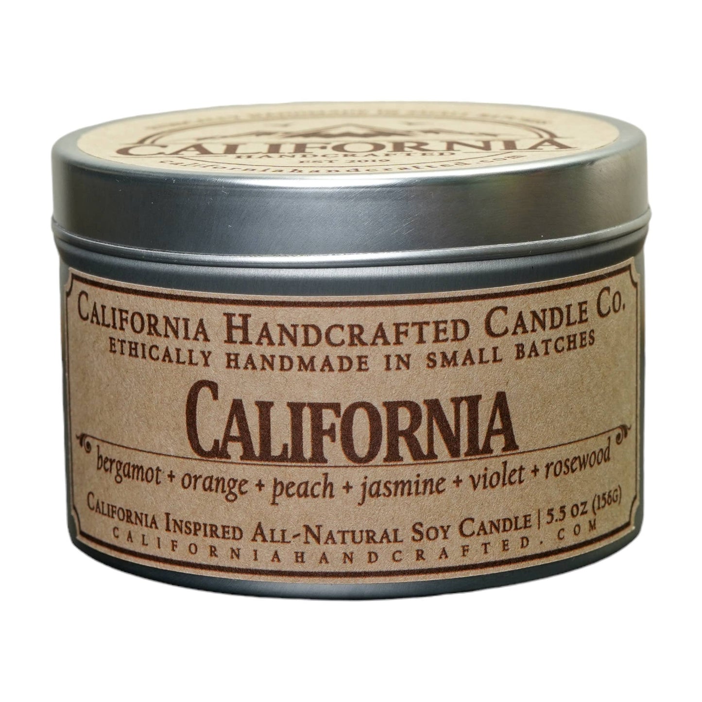 California-Inspired Soy Travel Candle