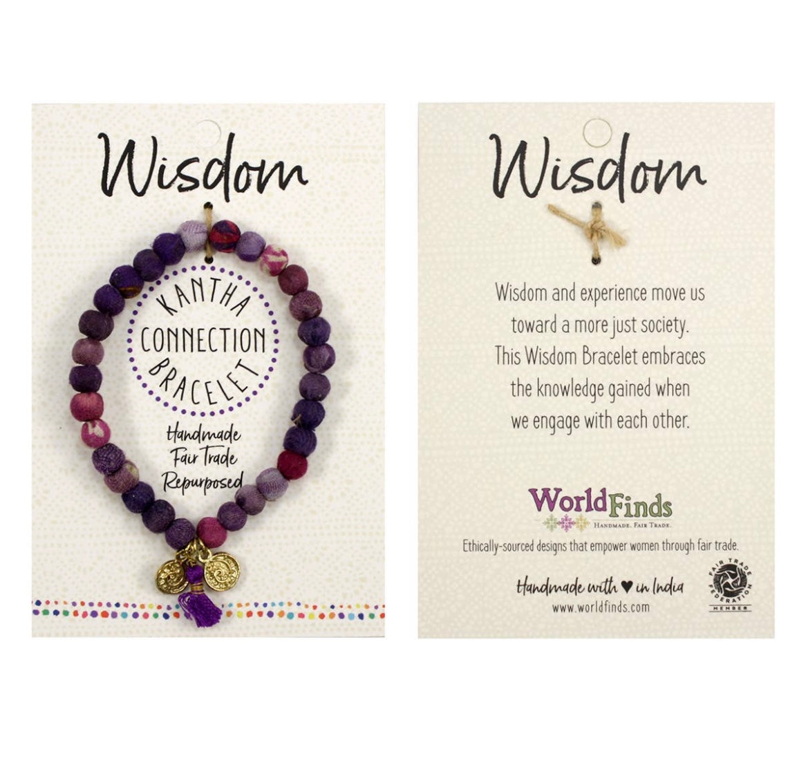 Kantha Connection Bracelet- Wisdom