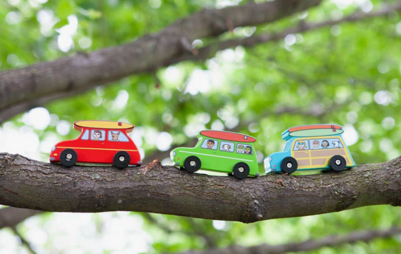 Surf’s Up Dude Mini Wood Car