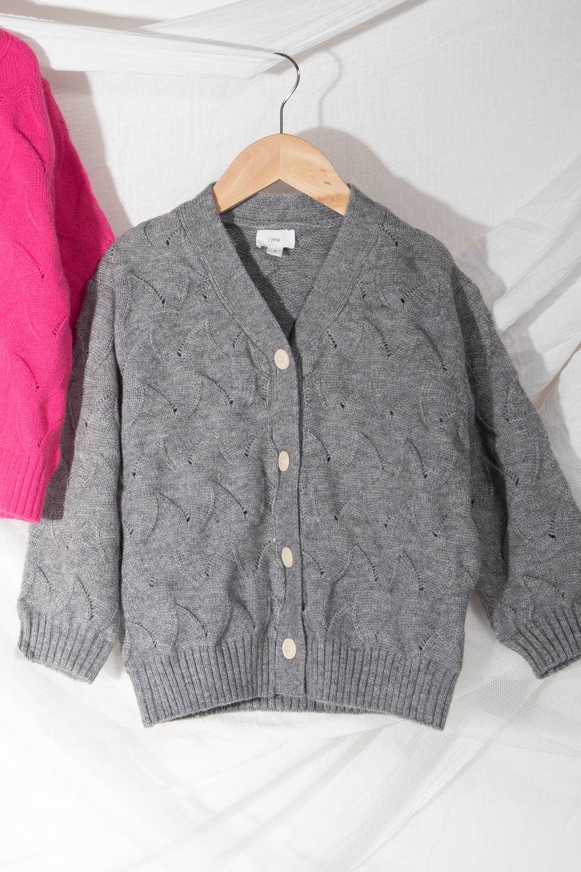 Kids Twist Knit Cardigan