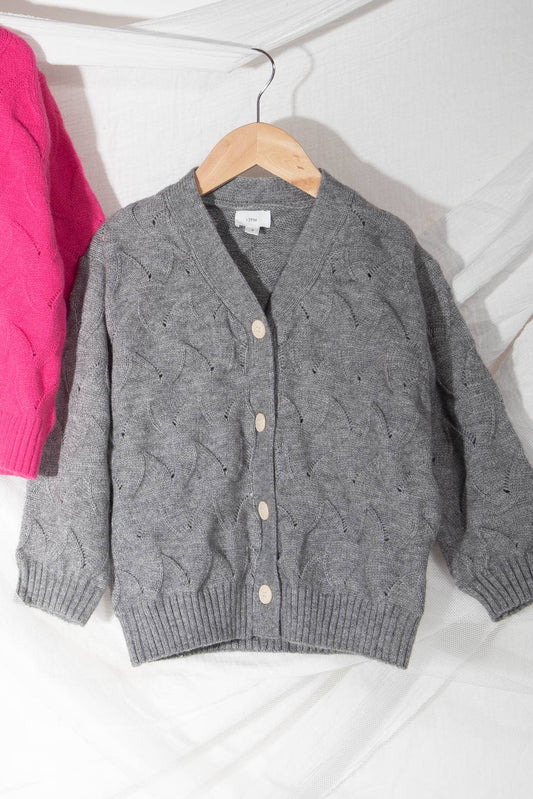 Kids Twist Knit Cardigan