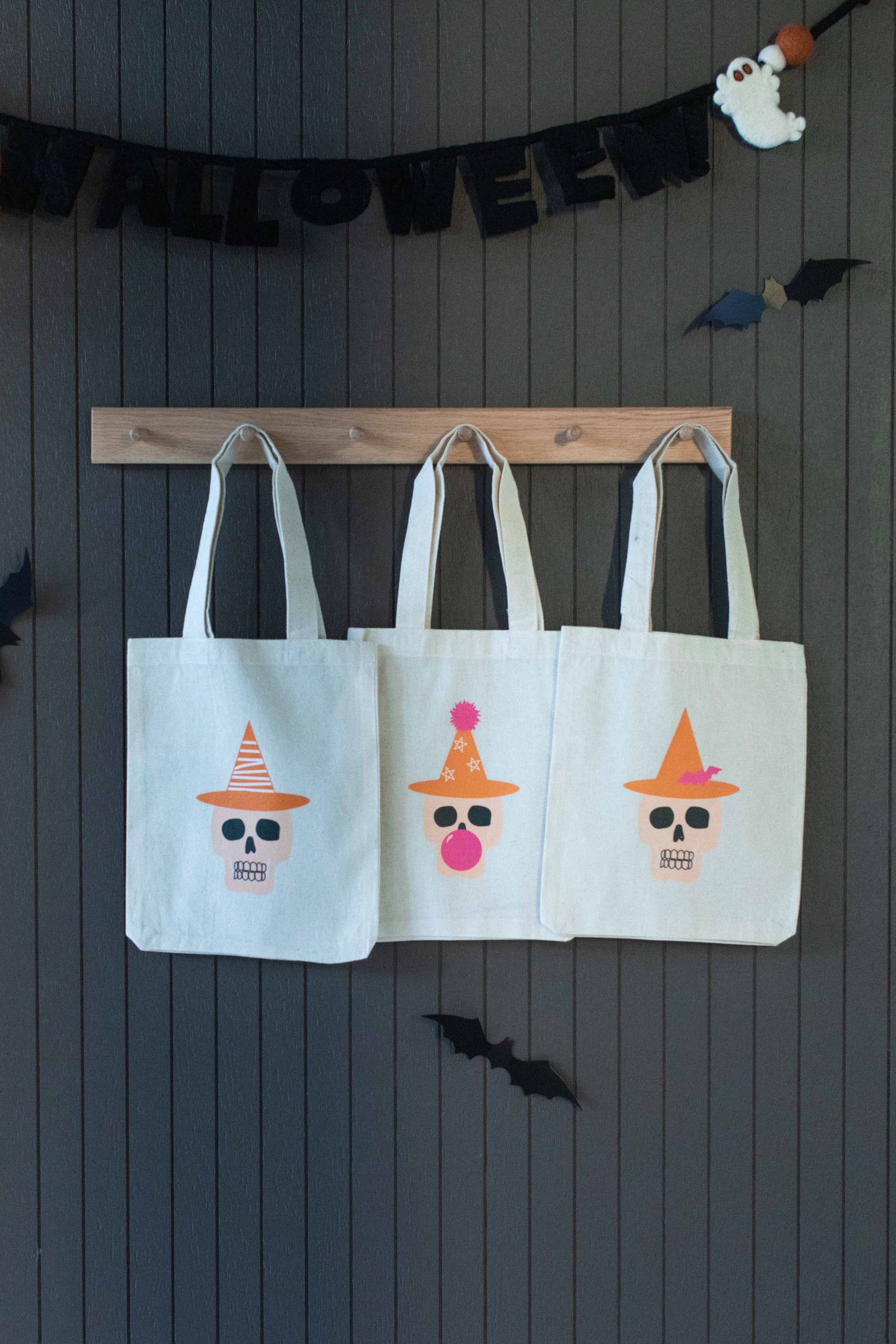 Halloween Kids Trick or Treat Tote Bags