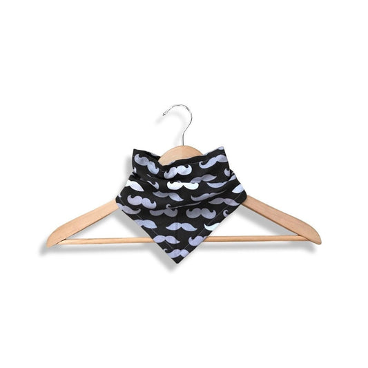 Mustache Print Bandana Bib for Baby