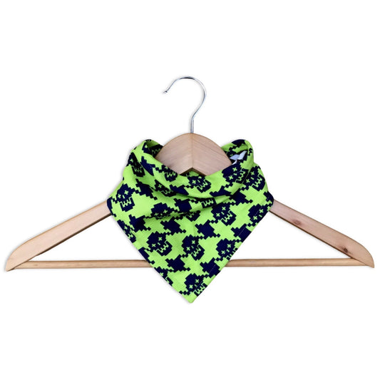 Houndstooth Skull Baby Bandana Bib