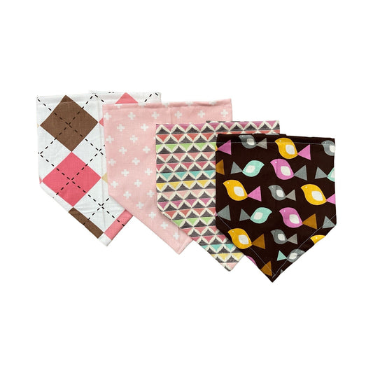 Baby Girl Bandana Bibs- 4 Prints available