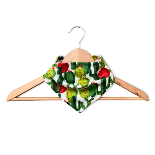 Cactus Blossom Print Baby Bandana Bib