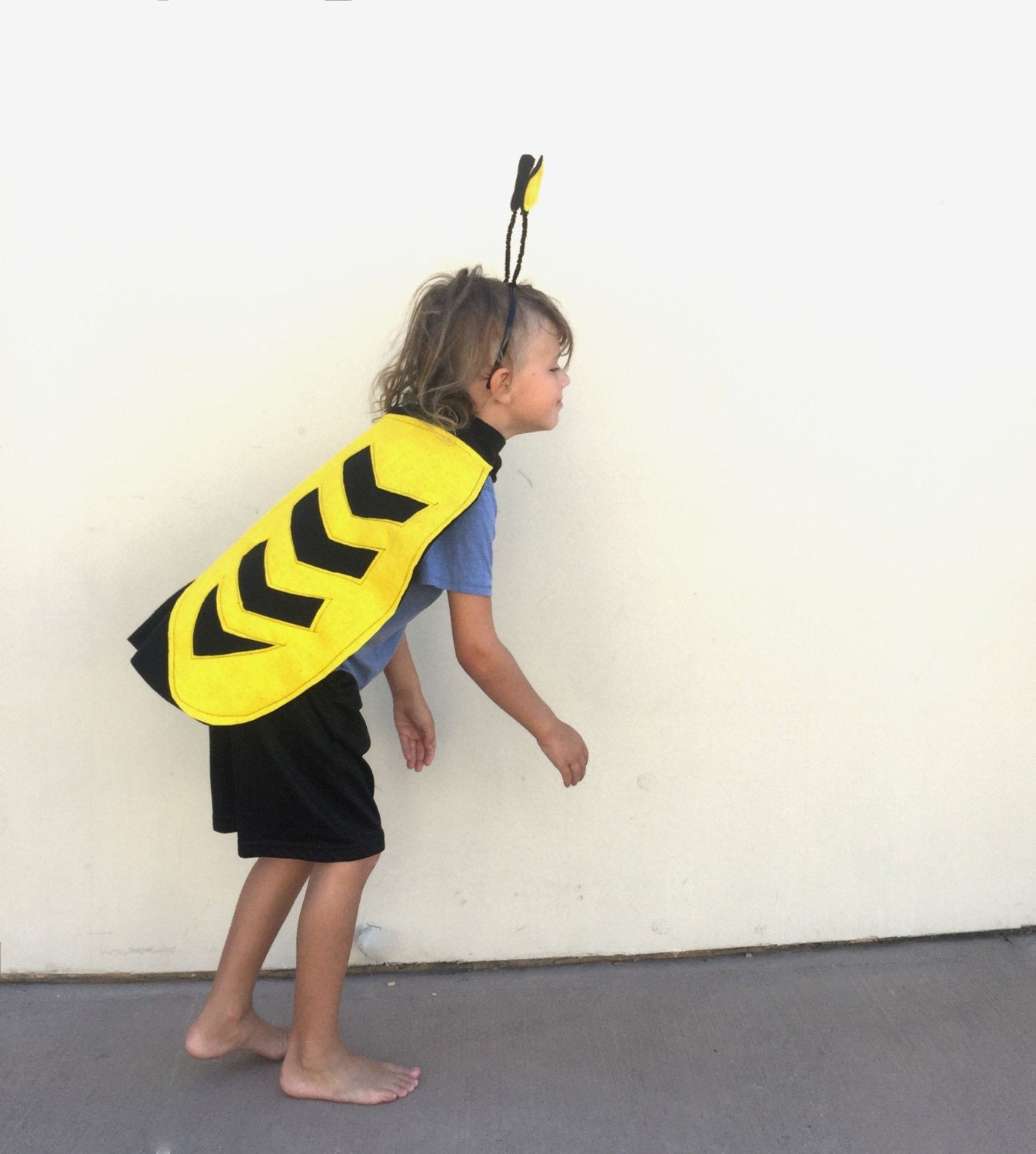 Bumble Bee Cape, Halloween Costume or Dress Up Cape