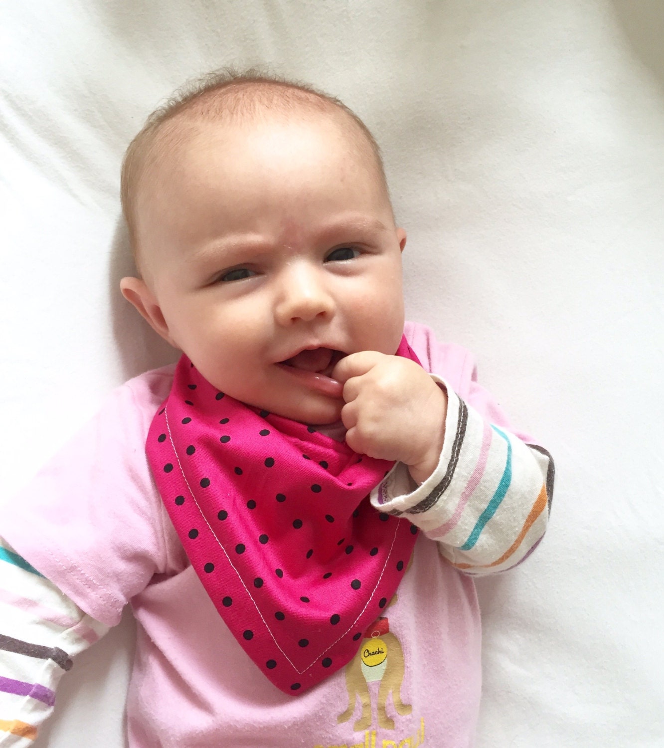 Donut Time Bandana Bib for Baby