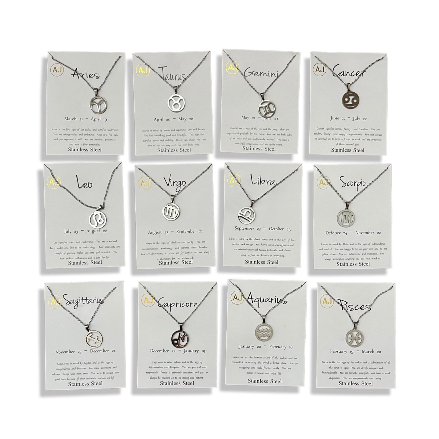 Virgo Necklace - Zodiac Sign Necklace