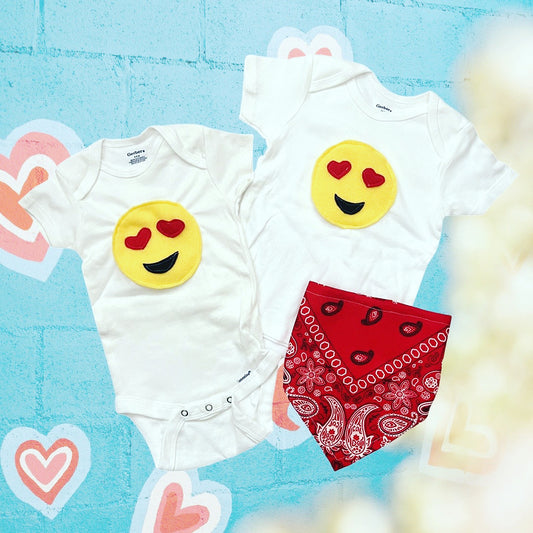 Heart Eyes Emoji Onesie