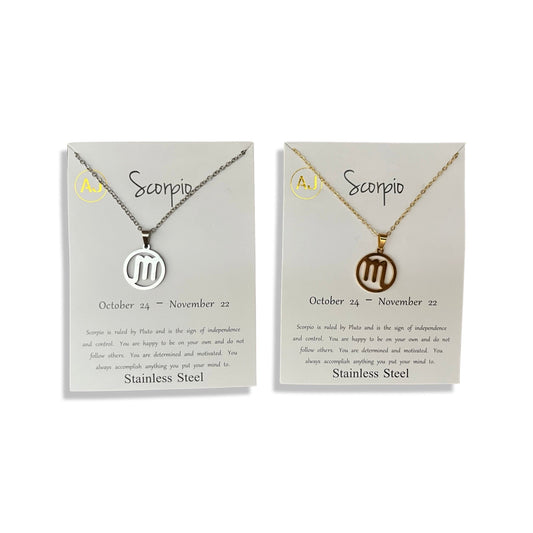 Capricorn Necklace - Zodiac Sign Necklace