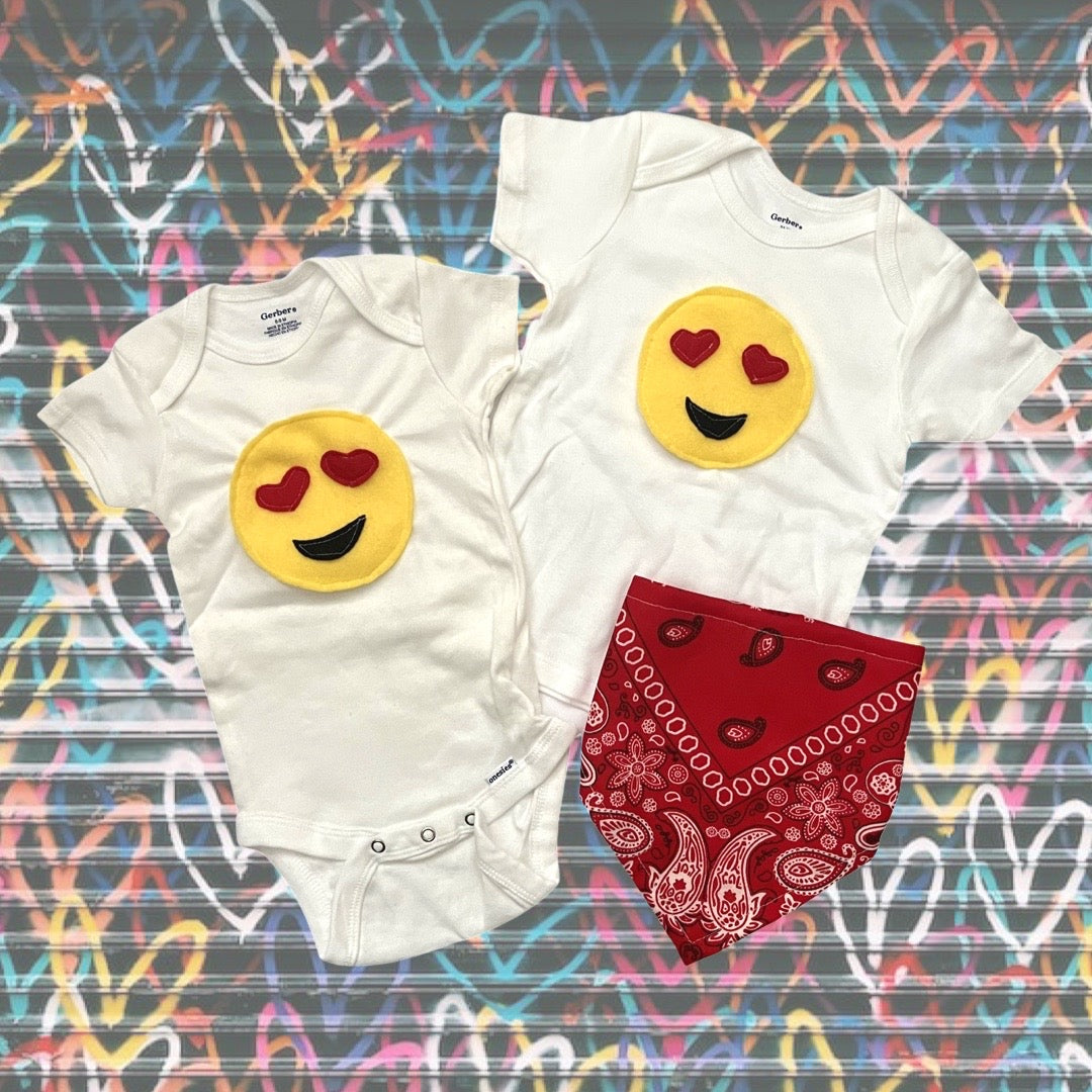 Heart Eyes Emoji Onesie