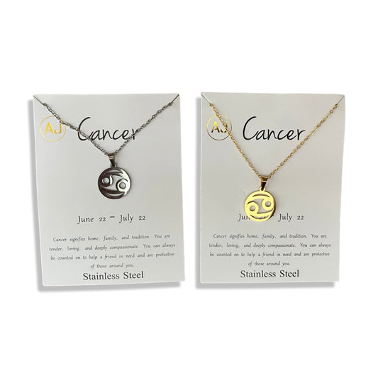 Cancer Necklace - Zodiac Sign Necklace