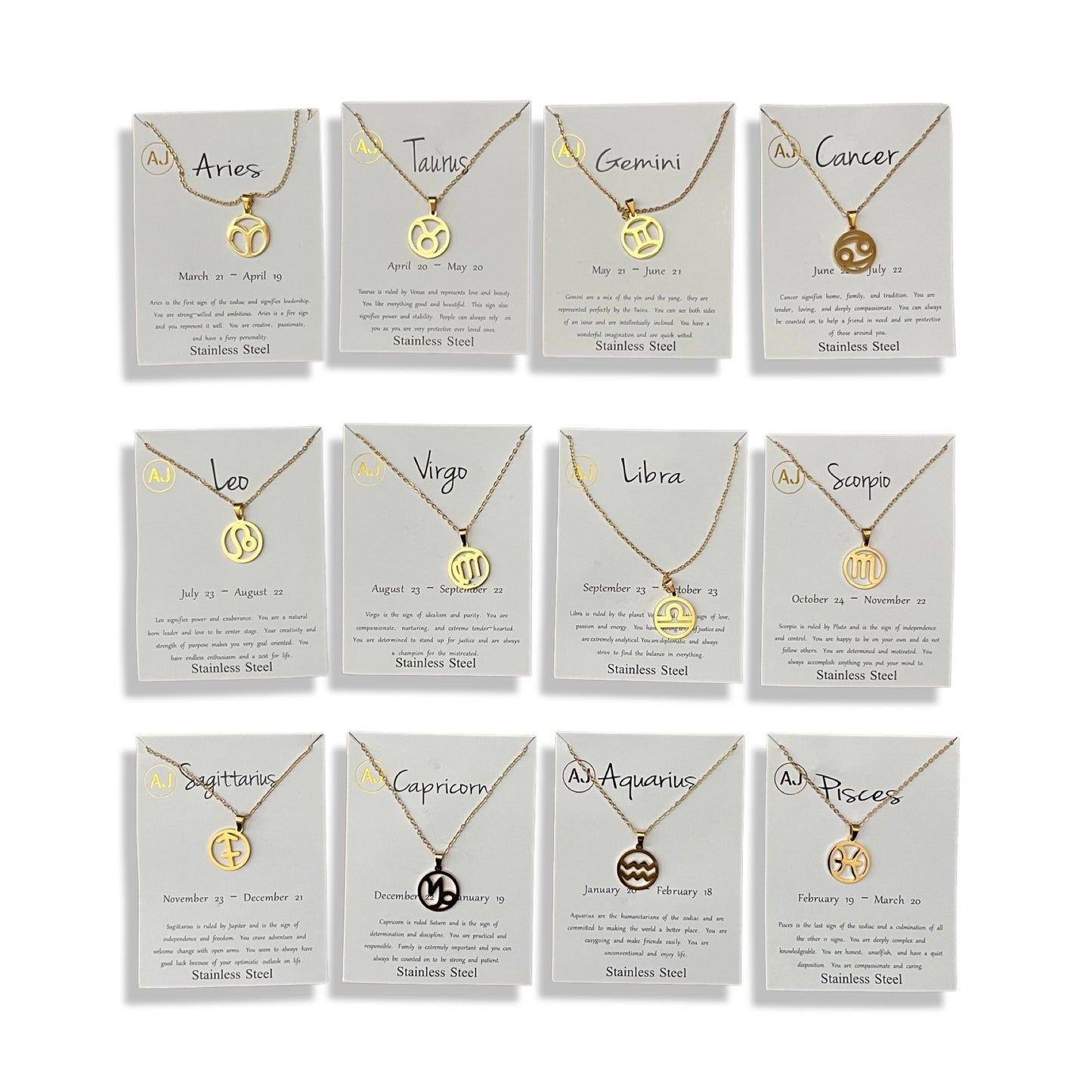 Scorpio Necklace - Zodiac Sign Necklace