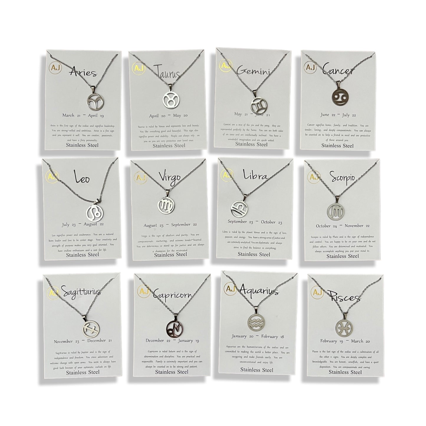 Pisces Necklace - Zodiac Sign Necklace