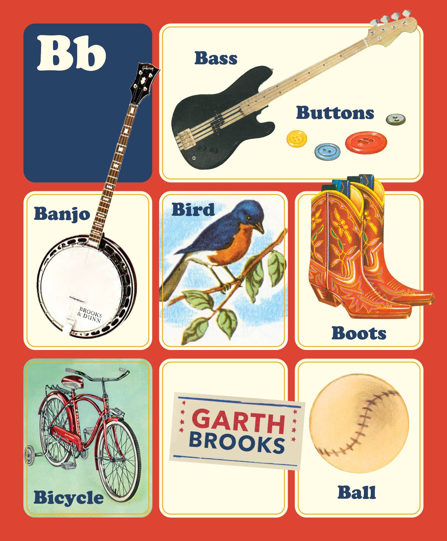 Country Music Abc-Children's Board Book