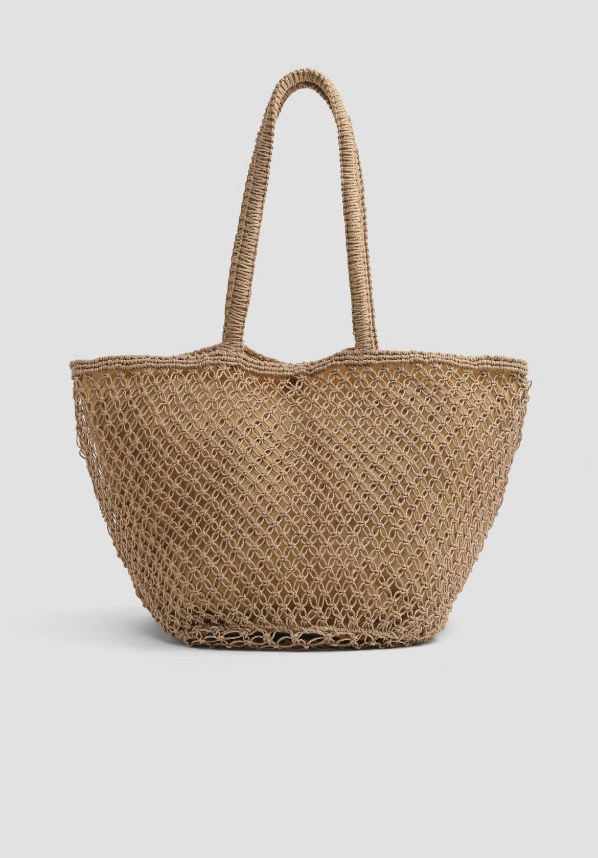 Beach Please Macrame Beaded Jute Tote