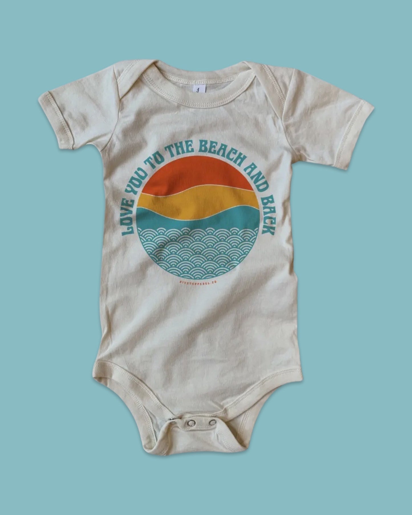 Love You To The Beach and Back Baby Onesie