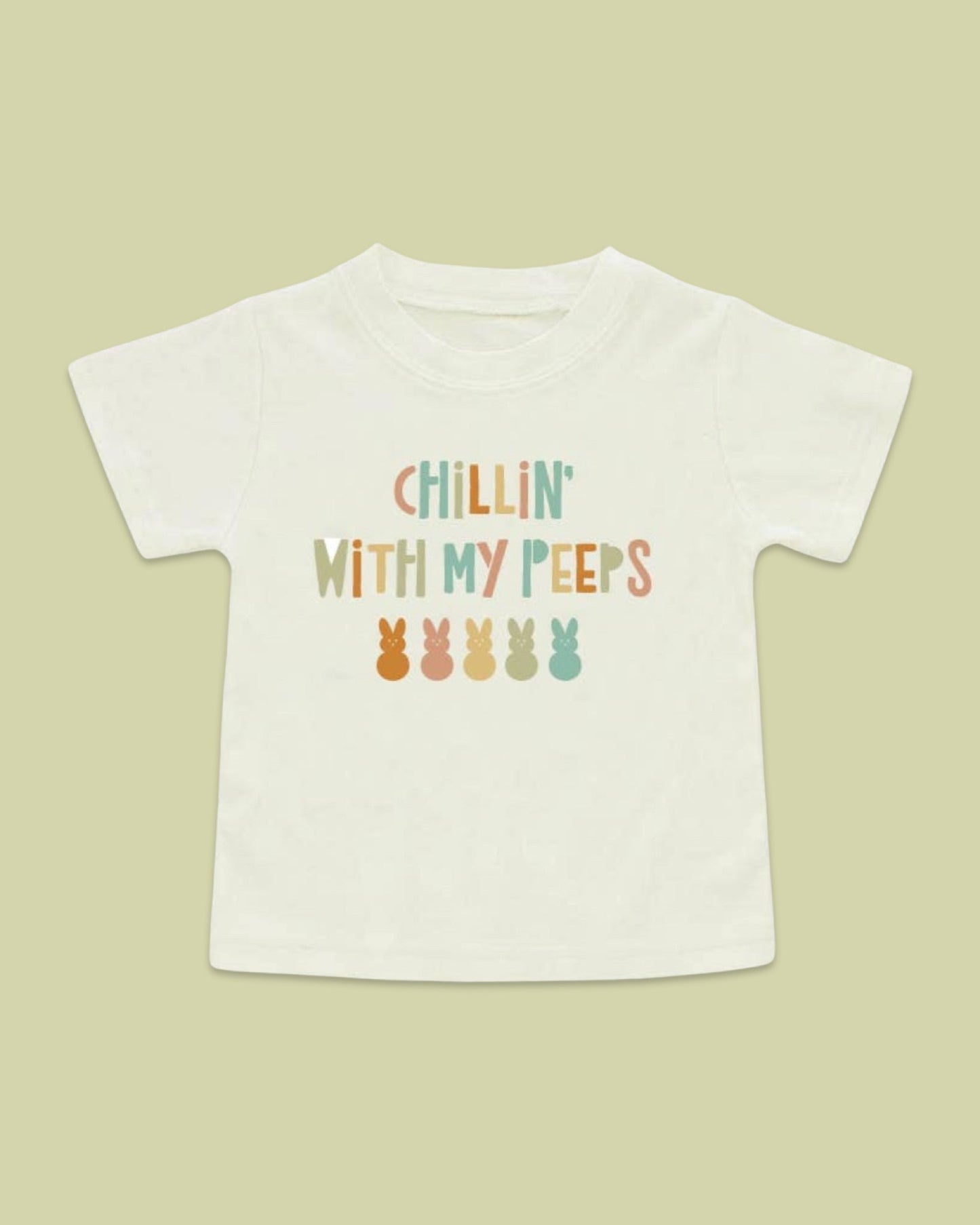 Chillin’ With My Peeps, Kids Easter Tee Shirt