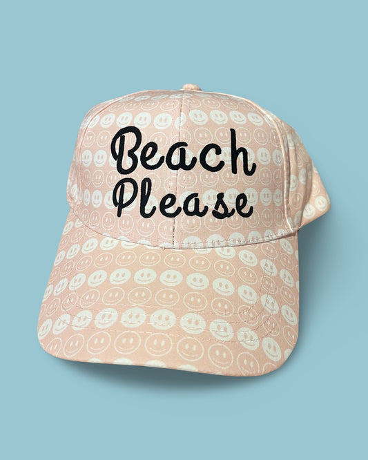 Beach Please Baseball Hat