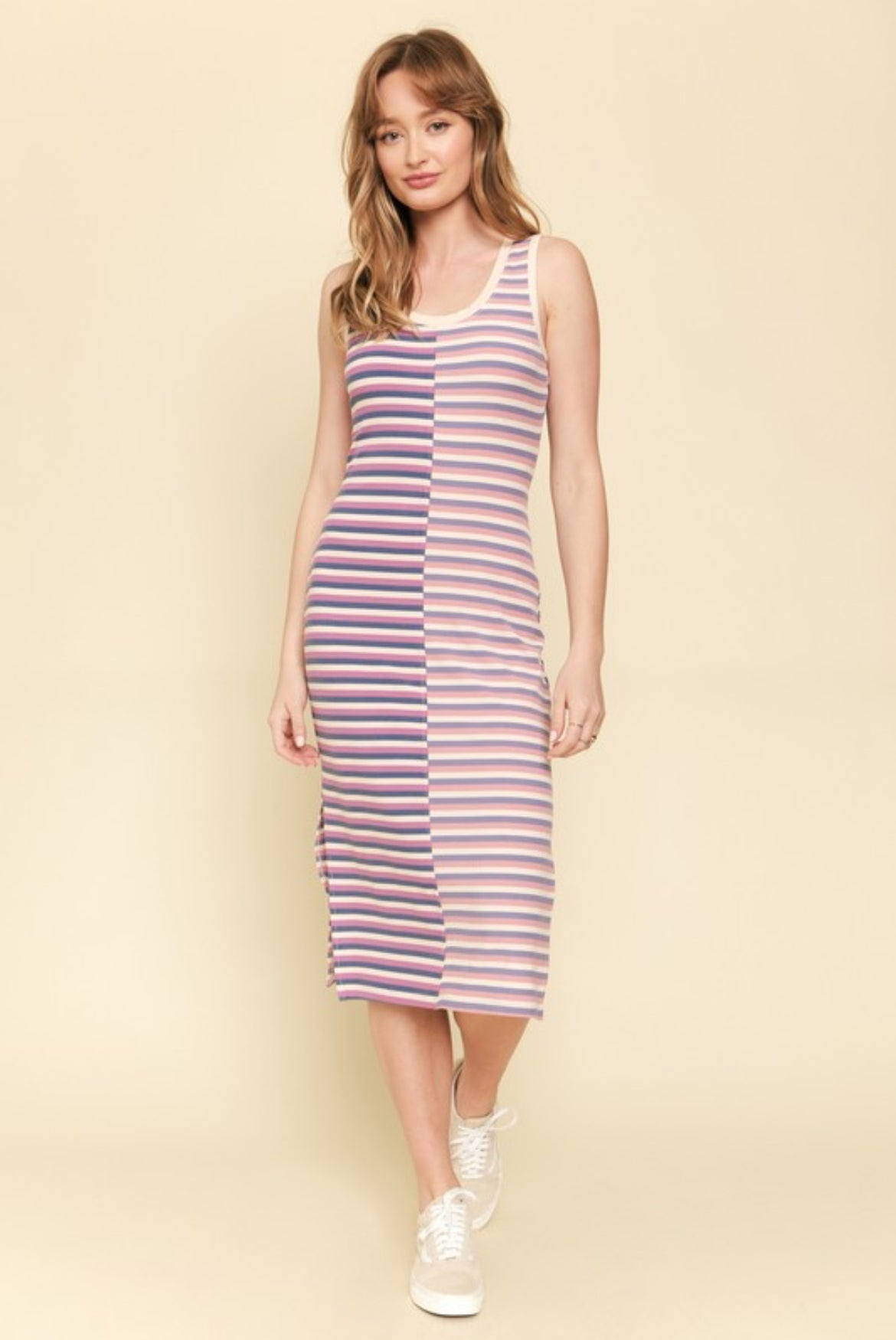 Great Stripes Midi Dress