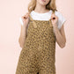 Leopard Print Overall Romper