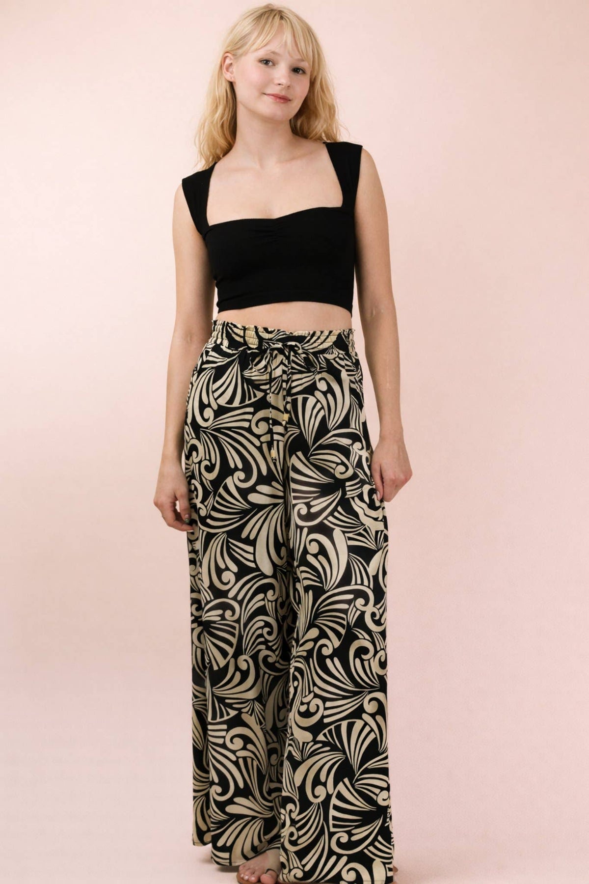 Sweetheart Neckline Black Crop Top