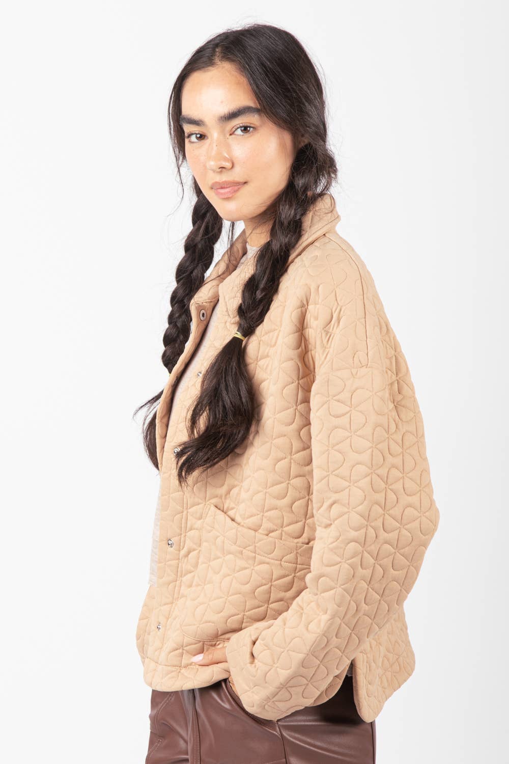 Sweet Almond Quilted Jacket