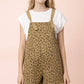 Leopard Print Overall Romper