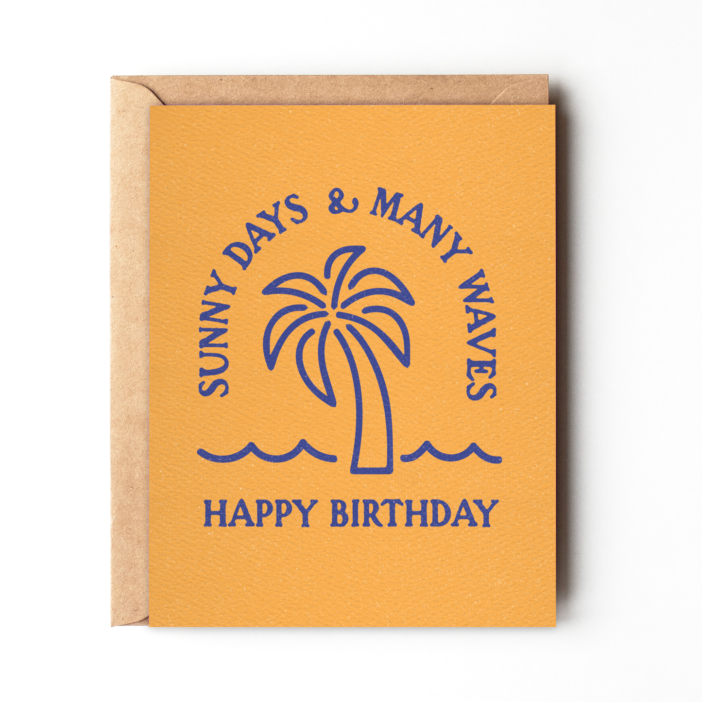 Sunny Days Many Waves - Beach Surf Birthday Card