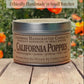 California Poppies Signature Scent Soy Travel Candle
