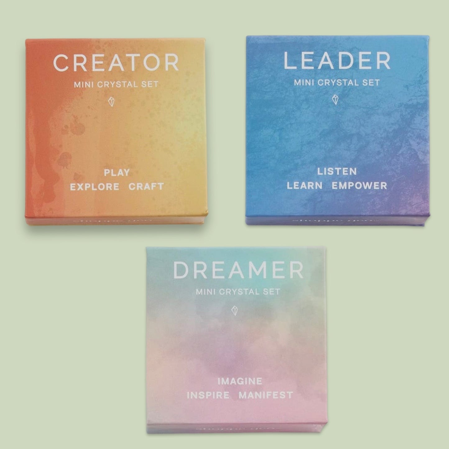 Aspire Mini Crystal Sets - Dreamer - Creator - Leader