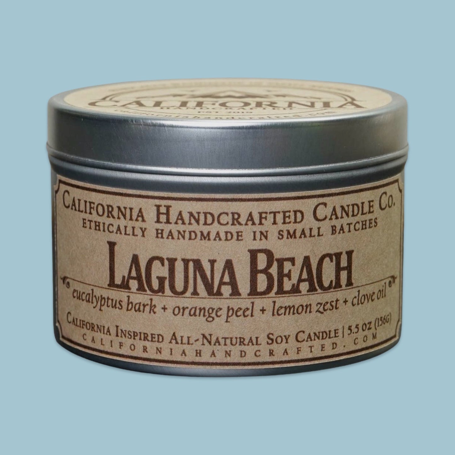 Laguna Beach California-Inspired Soy Travel Candle