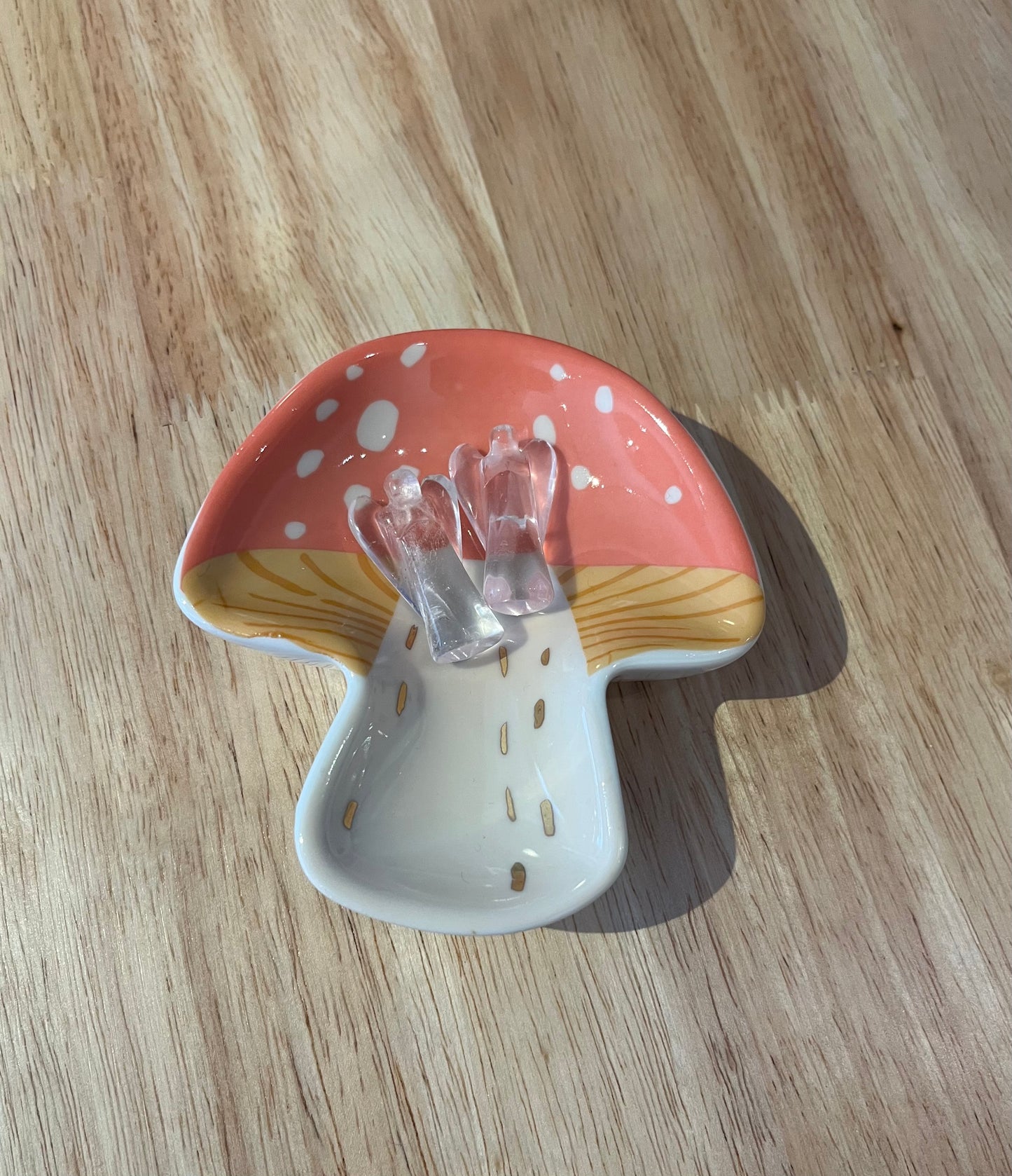 Ceramic Mushroom Trinket Dish