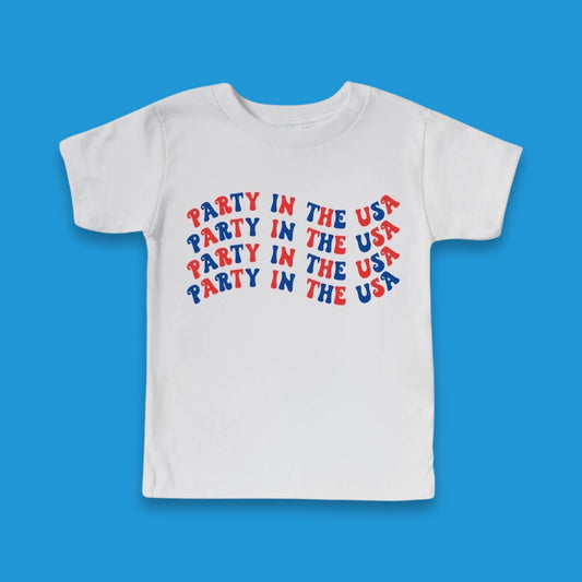 Party in the USA Kids 4th of July Shirt