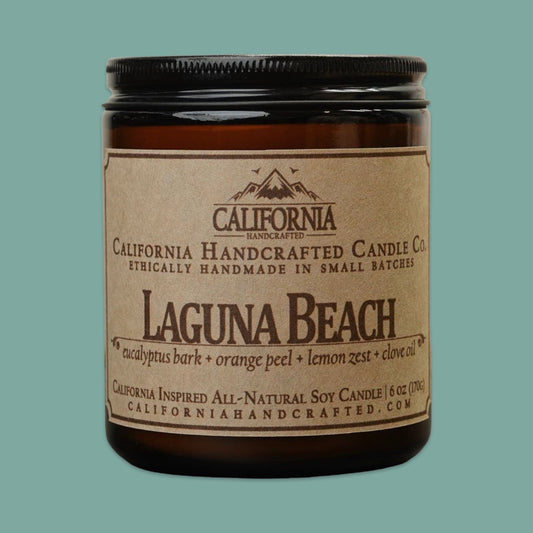 Laguna Beach California-Inspired Soy Amber Jar Candle