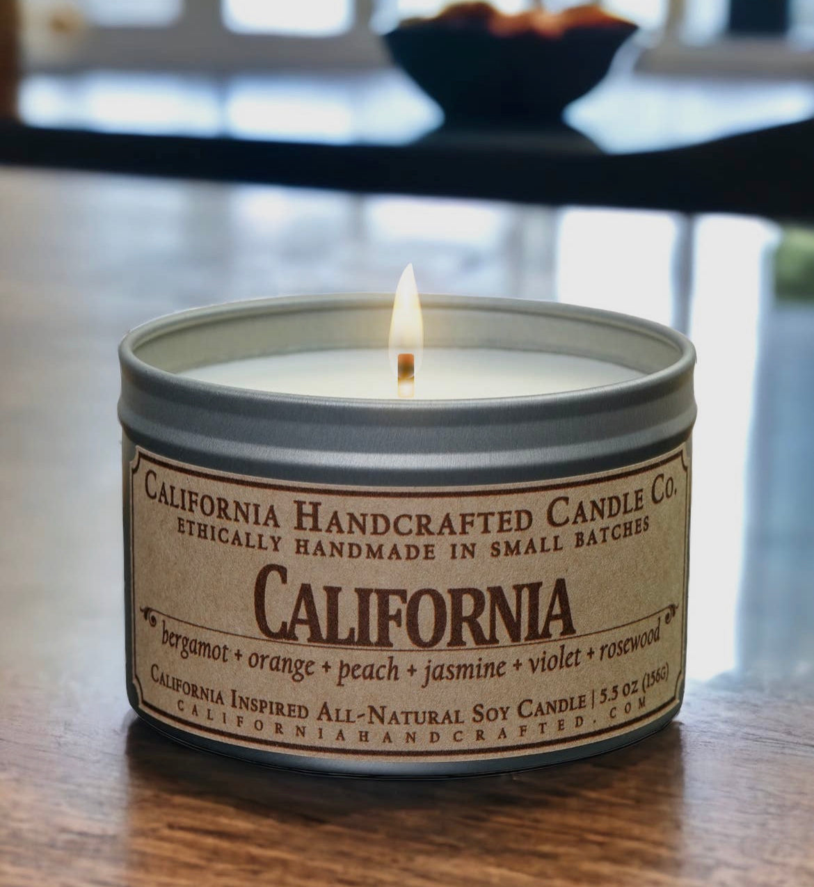 California-Inspired Soy Travel Candle