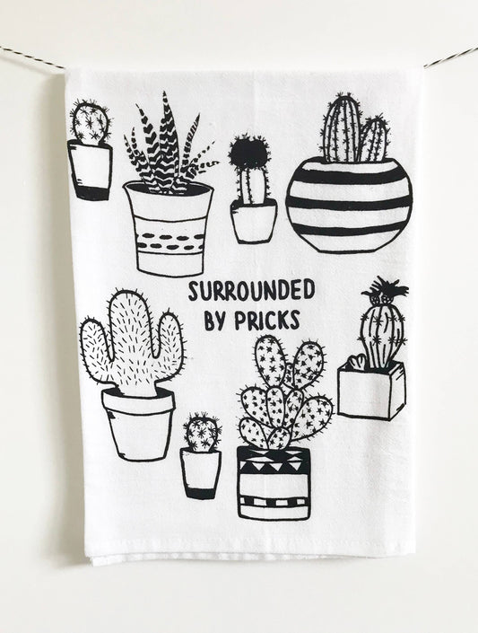 Surrounded by Pricks Cotton Kitchen Towel