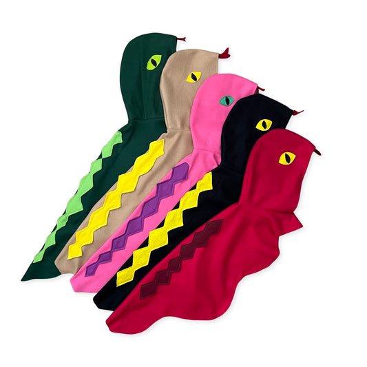 Snake Cape, Kids Halloween Costume or Dress Up Cape - 5 colors