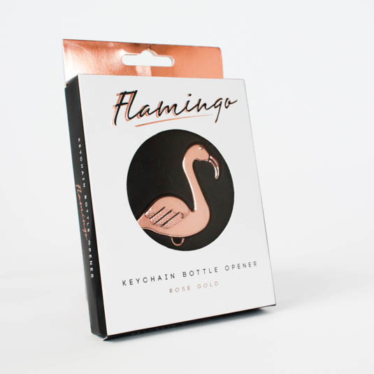 Flamingo Key Chain Bottle Opener