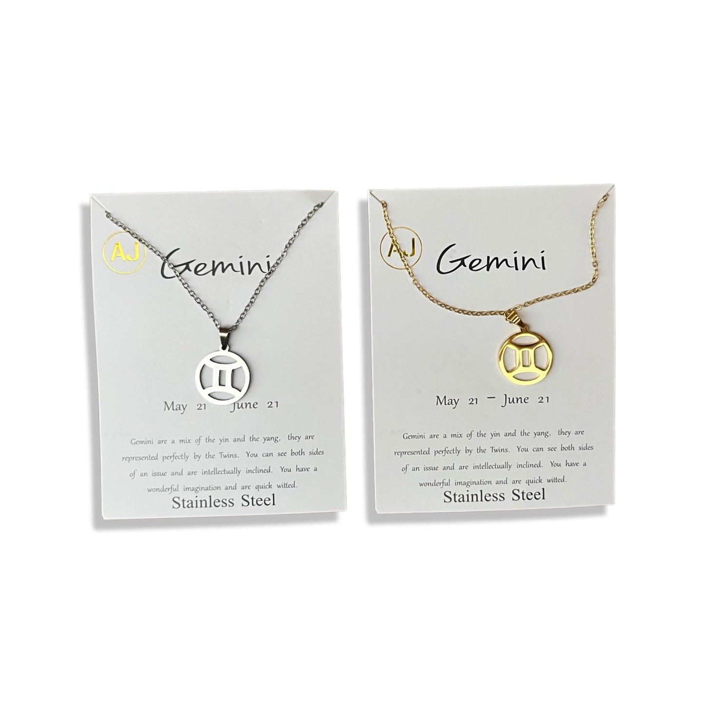 Gemini Necklace - Zodiac Sign Necklace